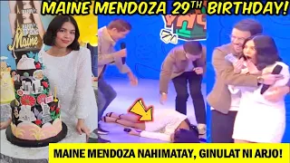 Maine Mendoza SINURPRESA Ni Arjo Atayde sa kanyang 29th BIRTHDAY sa Eat Bulaga! NAHIMATAY SI MAINE!