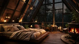 Soothing Rain Sounds for Relaxation | Cozy Room Ambiance & Sleep Therapy | Rain Sounds Cozy Room