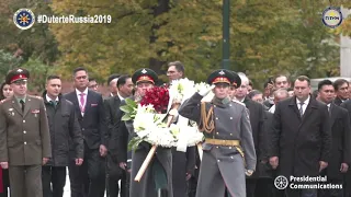 Wreath Laying Ceremony at the Tomb of the Unknown Soldier 10/4/2019