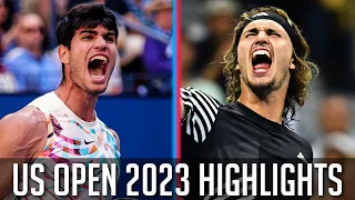 Carlos Alcaraz vs Alexander Zverev - US Open 2023 Highlights HD