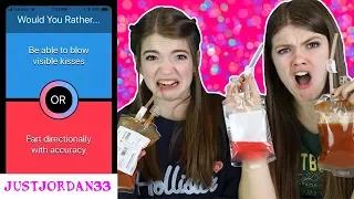 WOULD YOU RATHER? Vampire Juice Challenge / JustJordan33