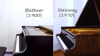 Chopin Nocturne Op.27 No.1 on 1900 Blüthner or 1970 Steinway Piano? | Tiffany Vlogs #77