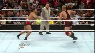 Jack Swagger vs Rusev WWE RAW 30 06 2014