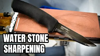 Repairing the worst MORA BUSHCRAFT I have ever seen! - [WATERSTONE SHARPENING]