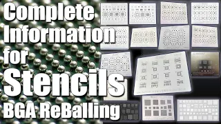 Complete Information for Mobile Stencils | 15 Important BGA Reballing Stencils Set for Mobile IC