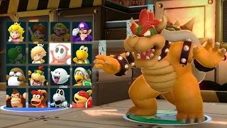 Super Mario Party - Bowser vs Mario vs Luigi vs Goomba - King Bob-omb's Powderkeg Mine
