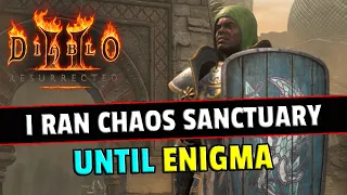 I Ran the Chaos Sanctuary until I could make ENIGMA (final part) - Diablo 2 resurrected