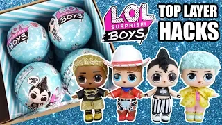 LOL Surprise Boys Series Hacks | Top Layer Box Placement + Weight + Clues + Ball Color | L.O.L. Boy