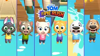 Talking Tom Time Rush All Characters Failed in Water   Becca,Tom,Angela,Ginger,Hank,Ben Funny Fails