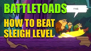 Battletoads 2020 - Jeff Sled chase stage | TOUGH AS HELL!