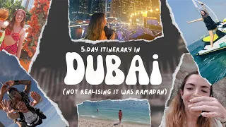 5 DAY ITINERARY IN #dubai  (during Ramadan)