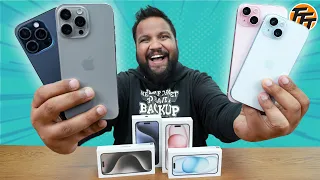 [Exclusive] iPhone 15, iPhone 15 Plus & iPhone 15 Pro Max Unboxing - Phone-களின் ராஜா!