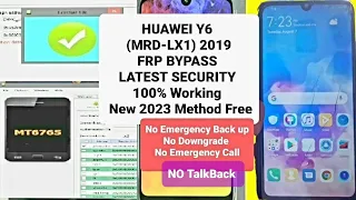 Huawei Y6 2019 mrd-lx1 Google Account FRP Bypass Android 9.1.0 Latest Security Huawei Frp Bypass