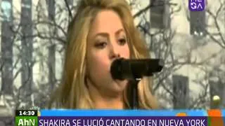 Shakira se lució cantando en Nueva York