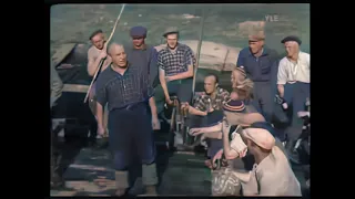 Ievan Polkka Lumberjack band 1952 - Colorized Full HD 50 fps