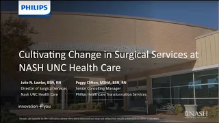 Cultivating change in surgical services at Nash UNC Health Care
