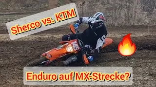 SHERCO vs. KTM | Was ist besser? | ENDURO auf MOTOCROSS STRECKE? | Live beim PRIVATTRAINING dabei