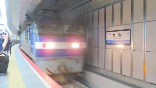 全国初！！JR西日本 大阪駅 地下ホームを通過する貨物列車