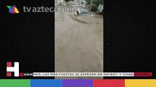 Lluvias en Nogales, Sonora, dejan a una mujer sin vida