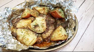 Garlic Butter Steak & Potatoes Foil Pack