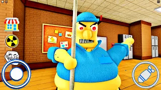 Escape Evil Janitor Obby (NEW SCARY OBBY!) ALL JUMPSCARES FULL GAMEPLAY | ROBLOX