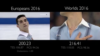 Javier Fernandez FS - Guys and Dolls | Europeans vs Worlds