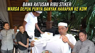 BAWA RATUSAN RIBU STIKER | PAK SYAIFUL WARGA DEPOK | PUNYA BANYAK HARAPAN KE KDM