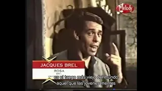 Jacques Brel - Rosa - subtítulos en español - 1962 - Barclay