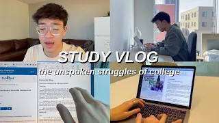 EXAM WEEK | i'm BEHIND in EVERY CLASS with 3 DAYS to CATCH UP *finishing assignments study vlog*