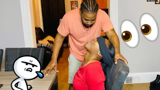 RANDOMLY SPITTING IN HER MOUTH TO GET HER REACTION prank (you won’t believe what happened)🤮