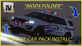 HOW TO INSTALL [OPEN IV]  [MODS FOLDER] [POLICE CAR PACK] #GTA5 #TUTORIALS #GTA5MODS #LSPDFR