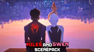 Miles and Gwen Scenepack 4k (Spiderman across the spider verse)