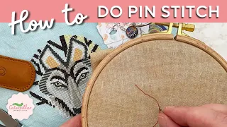 How to Pin Stitch - Quick and Easy Tutorial | Caterpillar Cross Stitch