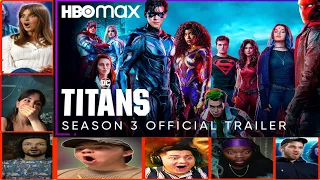 Titans season 3 Official Trailer Reaction Mashup