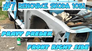 #7 Renovace Škoda 105L - pravý předek / #7 Renovation Skoda 105L - front right side