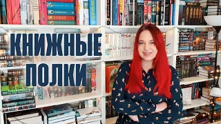 🔥📚 Тур по КНИЖНЫМ ПОЛКАМ — забираемся на самый верх || Классика, космос, объёмные книги и др.