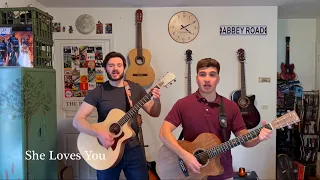 She Loves You (The Beatles cover) | Evan & James