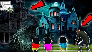 GTA 5 : Franklin & Shinchan Going To Horror & Haunted House in GTA 5 ! JSS GAMER