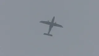 A Rare Arcus Air Dornier DO-228 cruising under the cloudlayer at 10.000 ft!