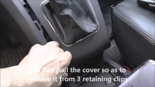 How to remove gearbox lever trim, interior console - Opel/Vauxhall Zafira, Astra