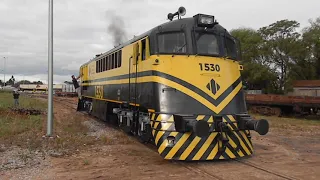 Primer servicio comercial locomotora 1530 después de reconstrucción.  12.10.2021