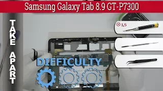Samsung Galaxy Tab 8.9 GT-P7300 📱 Teardown Take apart Tutorial