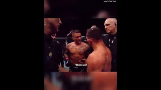 Dustin Poirier was angry on Michael Chandler after beating him at UFC 281 😮 (via @UFC)