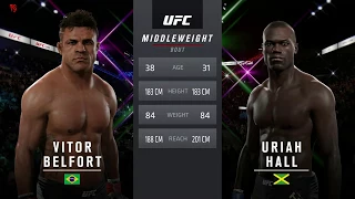 VITOR BELFORT VS URIAH HALL, UFC FIGHT NIGHT