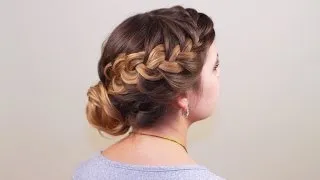 Вечерняя прическа на длинные волосы. Evening Hairstyle for Long Hair