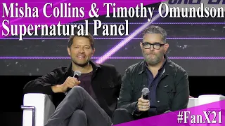 Supernatural Panel - Misha Collins and Timothy Omundson - Salt Lake FanX 2021