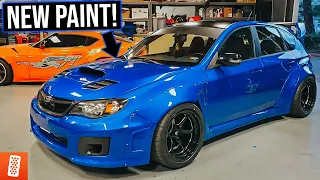 Building the ULTIMATE 2008 Subaru WRX STI Hatchback - Part 5 - Custom Paint Job REVEAL!