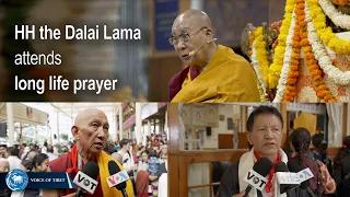 Dalai Lama attends long life prayer ceremony