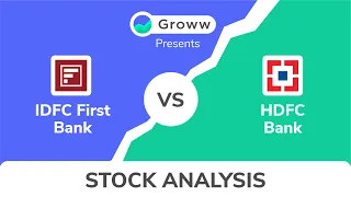 IDFC first bank share vs HDFC bank share comparison | Stock analysis