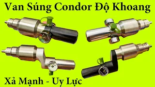 TỔNG HỢP 4 MẪU VAN SÚNG PCP ĐỘ KHOANG ÁP - KHOANG ÁP ĐỘ CHỨA NHIỀU HƠI - XẢ MẠNH HƠN - THỔI ĐẠN TO